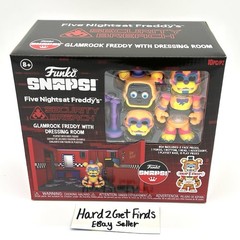 Five Nights At Freddy’s Glamrock Freddy Dressing Room Playset Figure Snaps FNAF