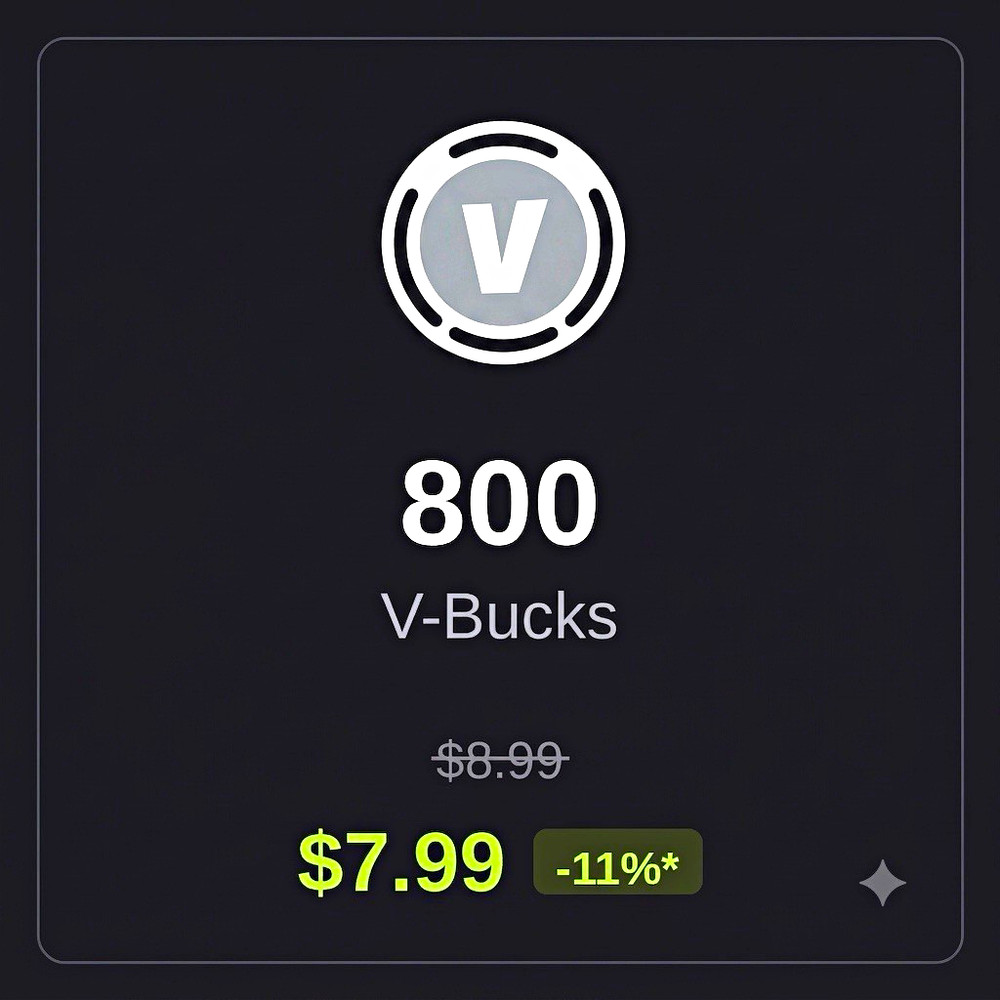 Fortnite Series 800 V-Bucks Gift Card for Fortnite Video Game