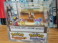 Pokemon Raikou Entei Suicune Encounter Handmade Diorama – Gameboy Cube-Fanart