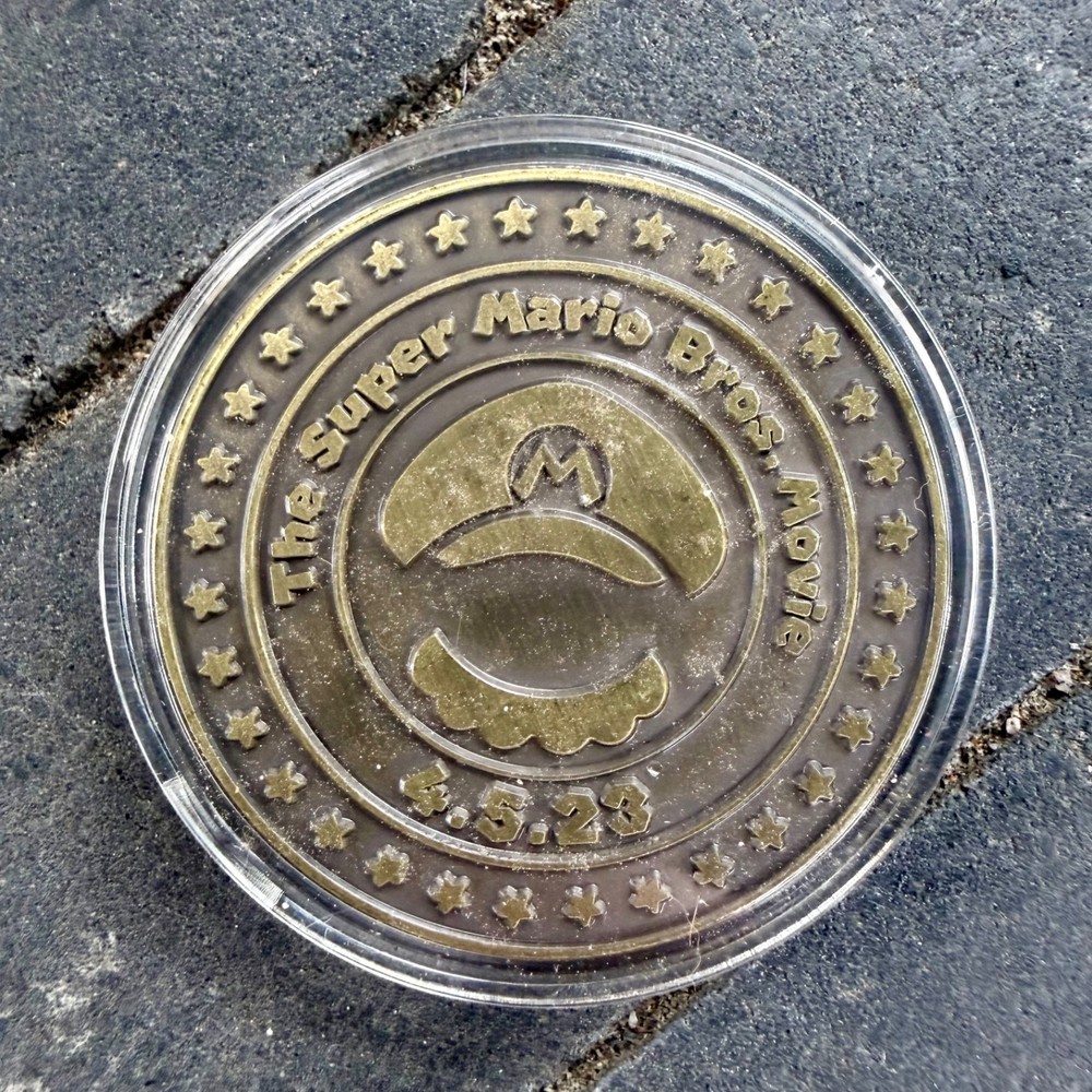 Nintendo Super Mario Bros. Movie & Super Nintendo World Hollywood CA Coins 2023
