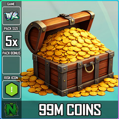 Roblox World Zero – GOLD – 99.9M COINS – ** 5x **
