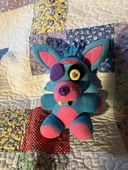 FNAF Five Nights at Freddy’s Funko Plush Blacklight Foxy – Blue and pink colors