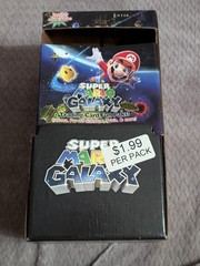 Super Mario Galaxy Enterplay Trading Cards Pack Store Display Nintendo RARE 2007