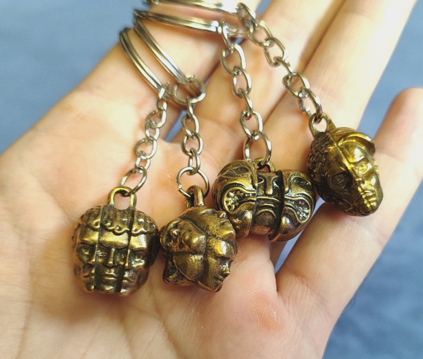 Metal Orbs Set Chaos Exalted Vaal Regal Keychain gift Path of Exile PoE brass