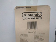 Vintage 1989 Nintendo Collector Pins Series “A” No. 12 HAMMER BROTHER Unopened