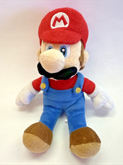 Nintendo Super Mario Bros Wii Mario Plush 8″ Stuffed Toy Figure Rare Collectible