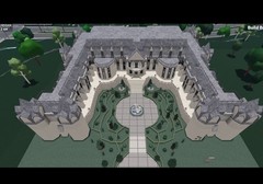 Roblox Mansion and Castle Digital Art Print In-game Structure Designs