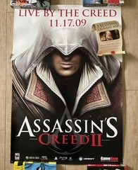 Assassin’s Creed II 2009 HUGE Store Display Sign Video Game Promo 33×48 Banner