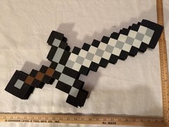 Minecraft Adventure Kit Iron Sword Foam Roleplay Toy Set