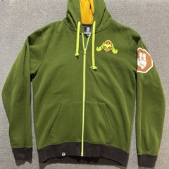 J!NX Overwatch Ultimate Orisa Hoodie Green Large Excellent Blizzard Gaming