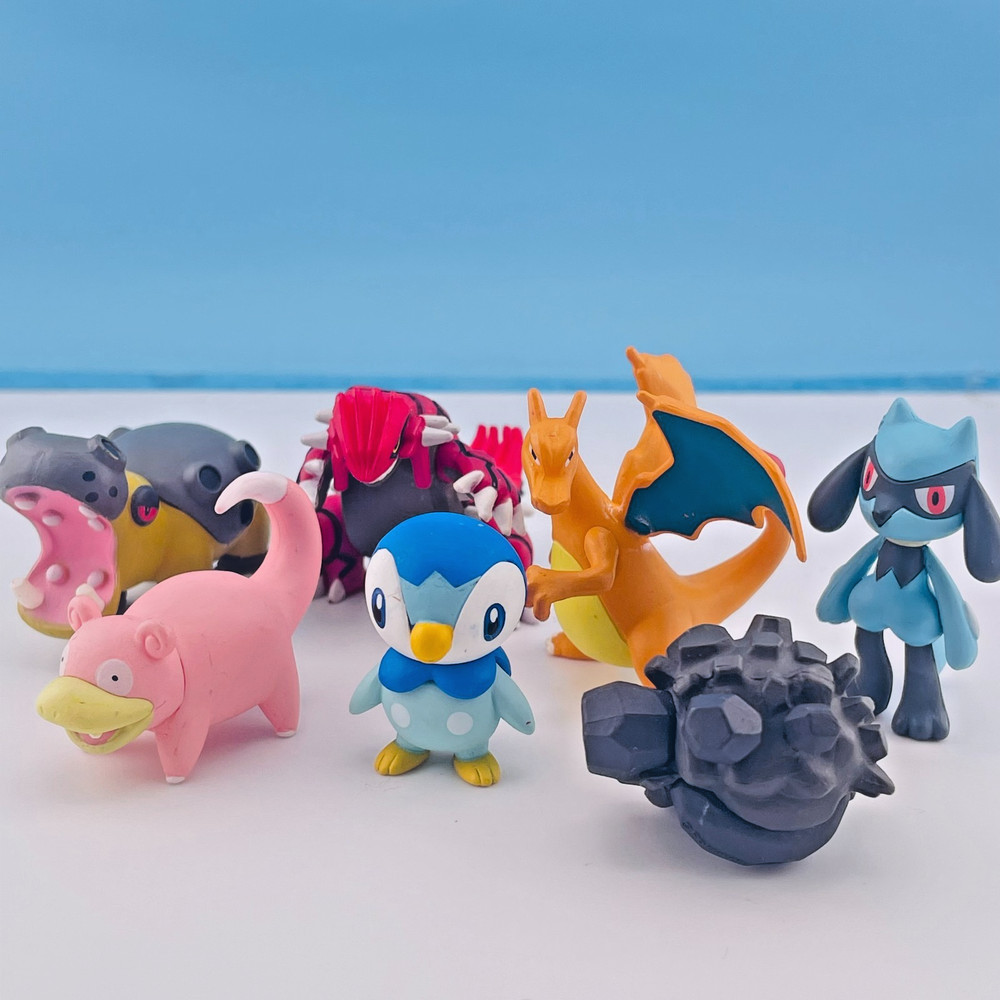 Pokemon Yoshinoya Limited Figure Set Charizard Piplup Riolu Slowpoke 2023 Japan