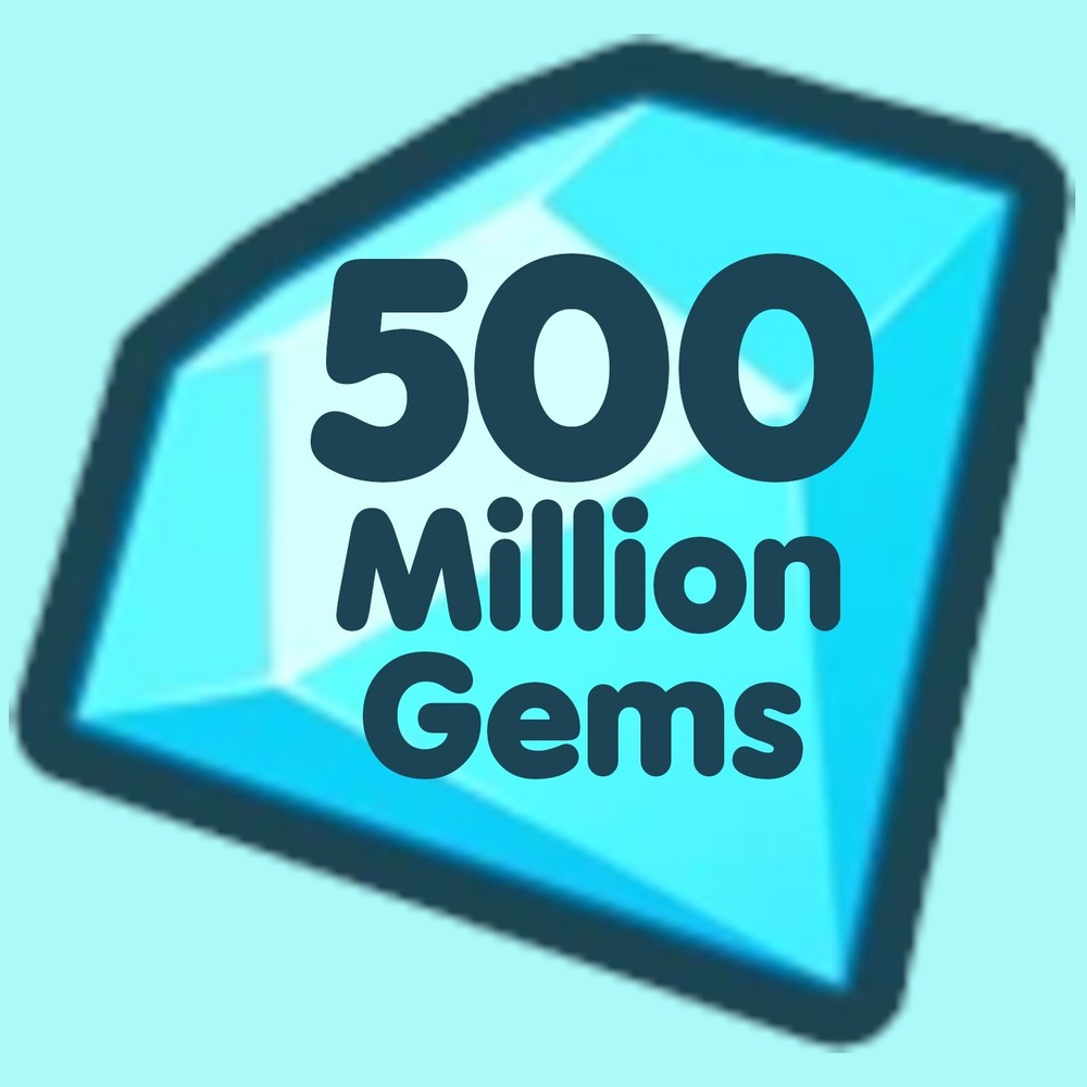 Pet Simulator 99 (PS99) ✨ 500 Million 500M Gems / Diamonds 💎💎💎 1Hr Delivery