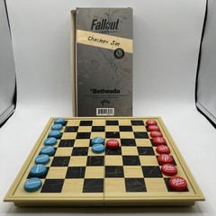 Loot Crate Fallout Caps Checker Set Folding Board Game by Just Funky