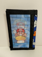 1990 Avon Nintendo Super Mario Bros Trifold Hologram Action Front Boys Wallet