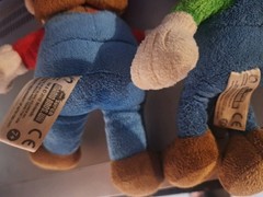 Super Mario Bros Wii Luigi & Mario Plush Global Holdings 2010 RARE