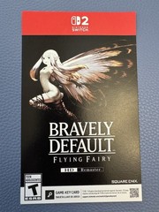 Bravely Default Flying Fairy Nintendo Switch 2 Store Shelf Display Card ONLY