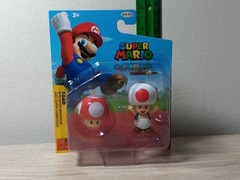*FREE SHIP* 2.5″ TOAD + MUSHROOM Super Mario Figure World of Nintendo Jakks