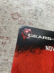 Gears of War 2 Xbox 360 Promo Launch Poster 22″x28″ 2008 Microsoft Rare XB360