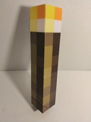 Minecraft Light-Up 11″ Wall Torch Night Light – 2012 ThinkGeek – TESTED WORKS