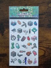 100-PCS MINECRAFT Video Game Sticker Sheet Set Mojang Microsoft Steve Creeper
