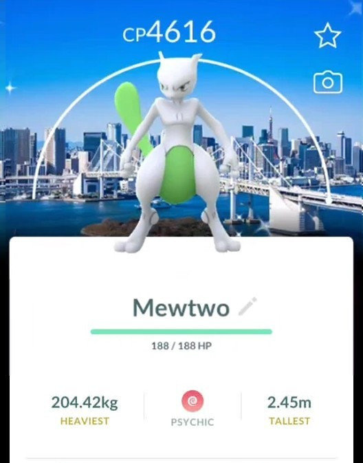 Shiny Mewtwo LeveI 50 3 Movest Tokyo Japan background Go Fest 2026 – Trade SALE