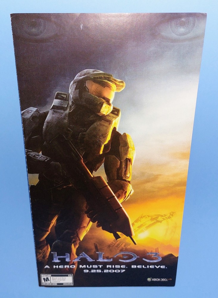 Halo 3 Xbox 360 Promotional Promo Pre-Release Product Information Brochure RARE
