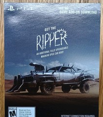 PS4 Ps5 Mad Max Ripper Steelbook Edition DLC Add On Insert Unused