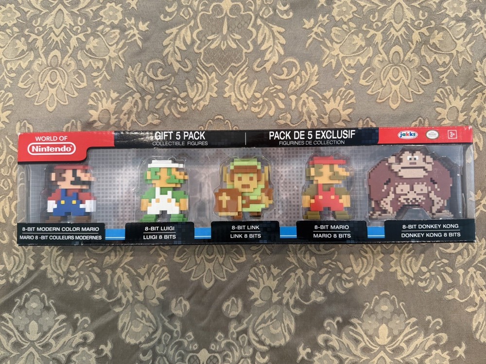 World of Nintendo 8-Bit Gift 5 Pack 2.5” Figure Set Jakks US BRAND NEW