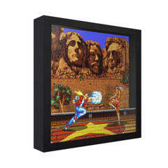 Fatal Fury 2 – 3D Shadow Box Frame (9″ x 9″) Gaming Art