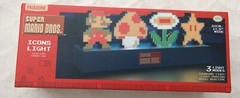 New paladone super Mario bros icons light 11″ wide Nintendo mushroom flower star