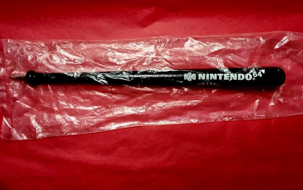 Rare Nintendo 64 Wooden Bat Pen, Major Lg. Baseball Ken Griffey Jr, sealed in…