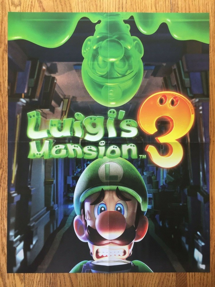 Luigi’s Mansion 3/Bloodstained Poster Switch PS4 Xbox One Officially Licensed