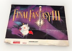 Final Fantasy III SNES Poster Insert Squaresoft Nintendo Authentic 16″x12″ 1994