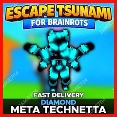 ✅DIAMOND META TECHNETTA 🌊ESCAPE TSUNAMI FOR BRAINROTS‼️FAST & EASY ‼️