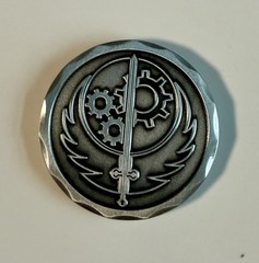 FALLOUT 4-BROTHERHOOD OF STEEL Military Rare Challenge Coin-Novelty Coin & Patch