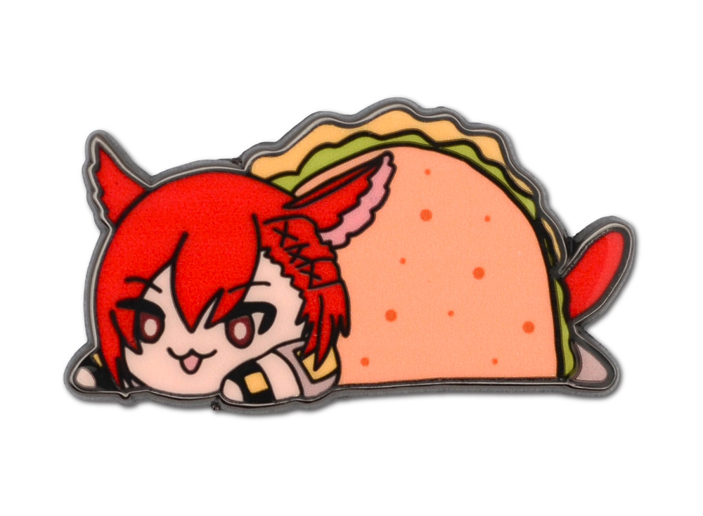 Final Fantasy XIV FF14 FFXIV G’raha Tia Miqo’te Catboy Tacos Enamel Pin Lapel