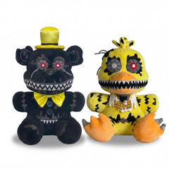 XSmart 7″ Duo Plush Set Nightmare Fredbear & Chica FNAF Five Nights at Freddy’s