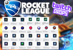 Rocket League Twitch Drops – 97 Items – Wheels + Explosions + 20 Packs + MORE