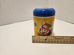 Super Mario 64 Nintendo 64 N64 Japanese Promo Tin Canister/Organizer – Rare!