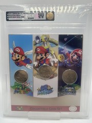 Super Mario 3D All Stars LIMITED Collectible Coin Set! Graded VGA 90 NM+ / Mint