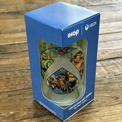 NEW & RARE IHOP Exclusive Xbox Glass Featuring Halo Master Chief & Indiana Jones