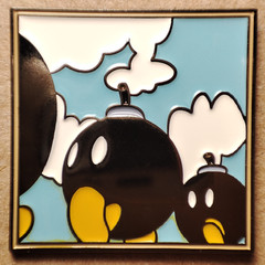 Nintendo Super Mario 64 Bob Omb Battlefield Painting Enamel Pin Badge