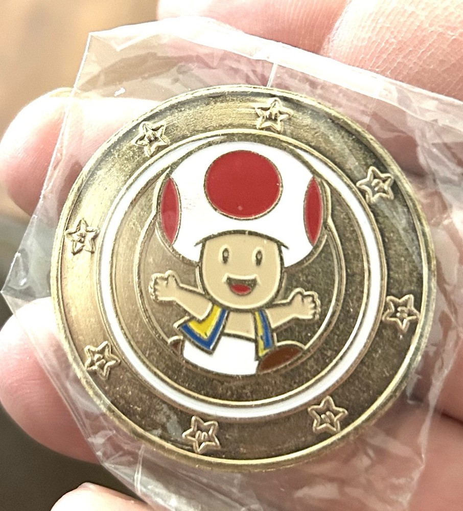 2017 Frankford Wonder Ball Super Mario Series 1 “Toad” Coin *SEALED*