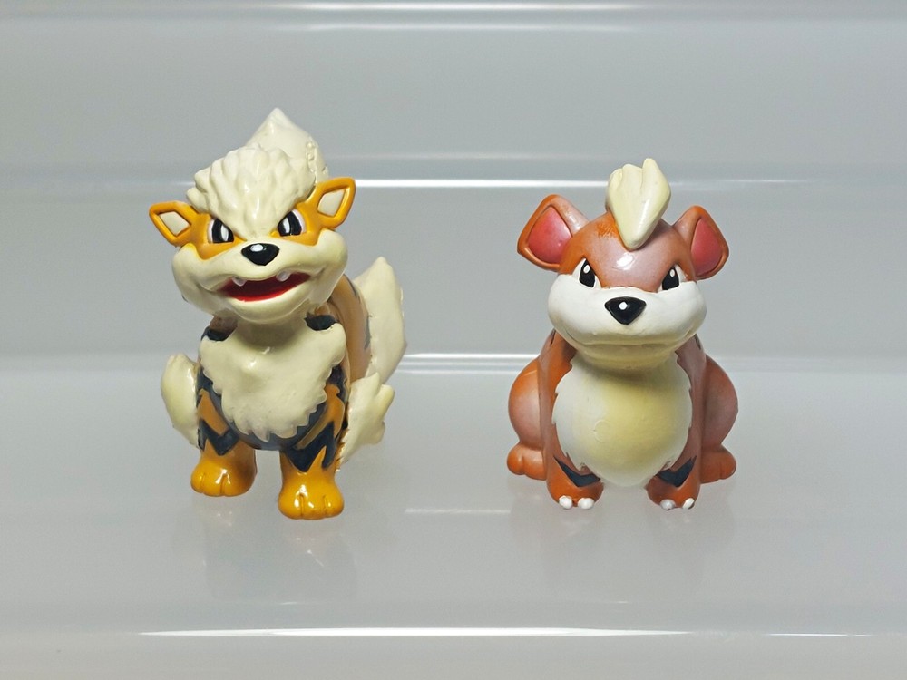 Arcanine Growlithe Pokemon Monster Collection Figure Set Tomy Japan H03 1.8in
