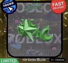 Roblox Limited – Green Star & Crescent Collectible Accessory