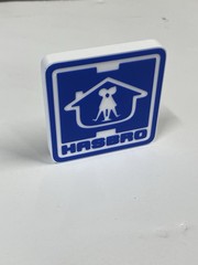 HASBRO Vintage 3D printed Logo Thick Free Standing Shelf Display