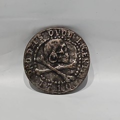 Uncharted 4:A Thief’s End Silver Tone Pirate Promo Coin Skull & Ship Design