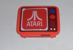 Vintage ATARI Home Video Game Fridge Pin Badge Arcade Player Console Inc Magnet