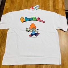 Parappa the Rapper Japanese 3L size White T-shirt 2024 Rodney Pose Beanie Frog