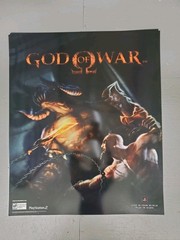 God Of War Promotional Plastic Poster 30″ × 26″ PlayStation 2 PS2 Rare Kratos
